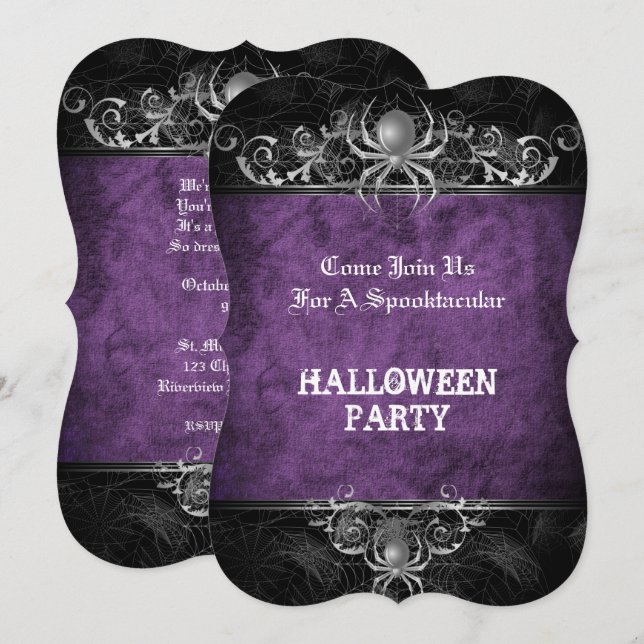 Halloween party Invitation (Front/Back)