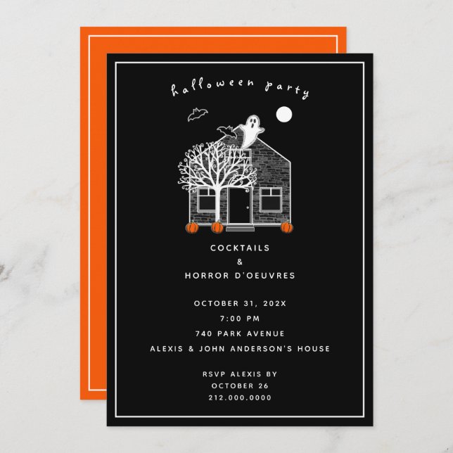 Halloween Party Invitation (Front/Back)