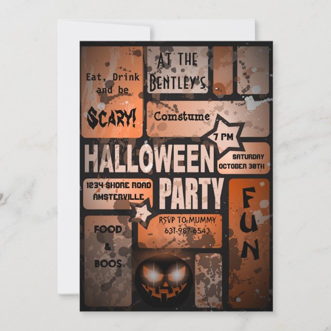 Halloween Party Invitation (Front)