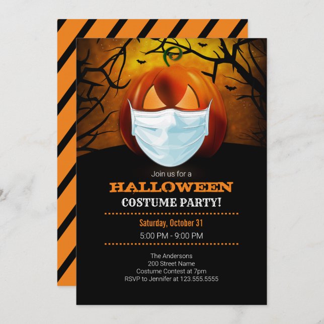 Halloween Party Invitation (Front/Back)