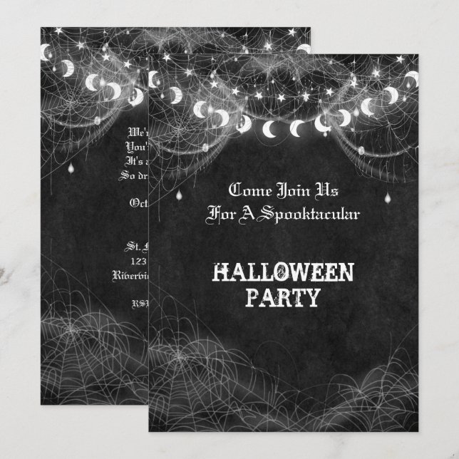 Halloween party Invitation (Front/Back)