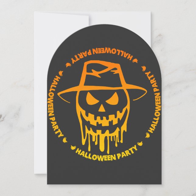 Halloween party invitation (Front)