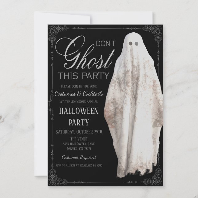 Halloween Party Invitation (Front)