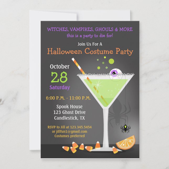 Halloween Party Invitation (Front)