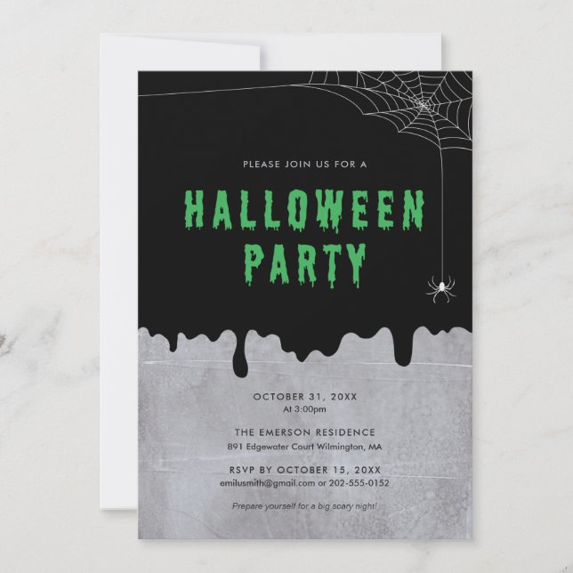 Halloween Party Invitation (Front)