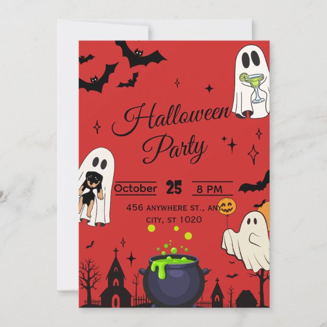 Halloween Party Invitation (Front)
