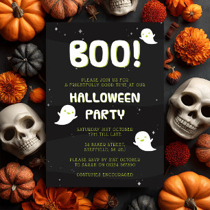 Halloween party invitation - Boo!