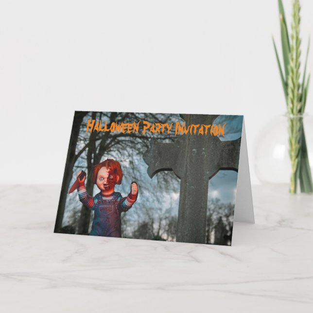 Halloween Party Invitation. Card (Front)