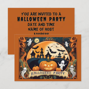 Halloween Party Invitation Enclosure Card