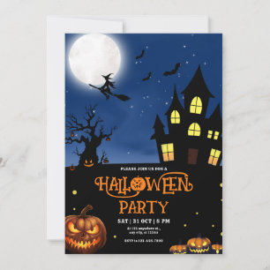 Halloween Party invitation, Halloween Costume Part Invitation