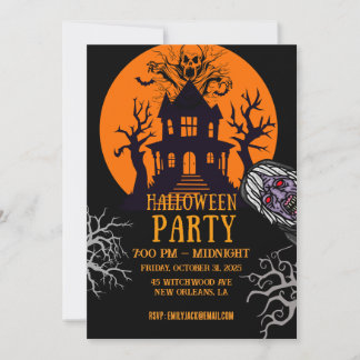 HALLOWEEN PARTY INVITATION—JOIN US IF YOU DARE INVITATION