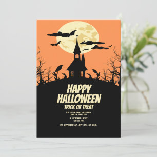 Halloween Party Invitation, Kids Spooky Night Invitation