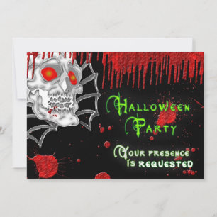 HALLOWEEN PARTY INVITATION - SKELETON