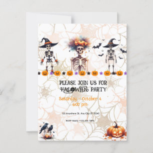  Halloween Party Invitation – Spooktacular Party Postcard