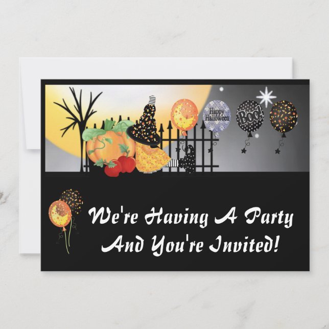 Halloween Party Invitations (Front)