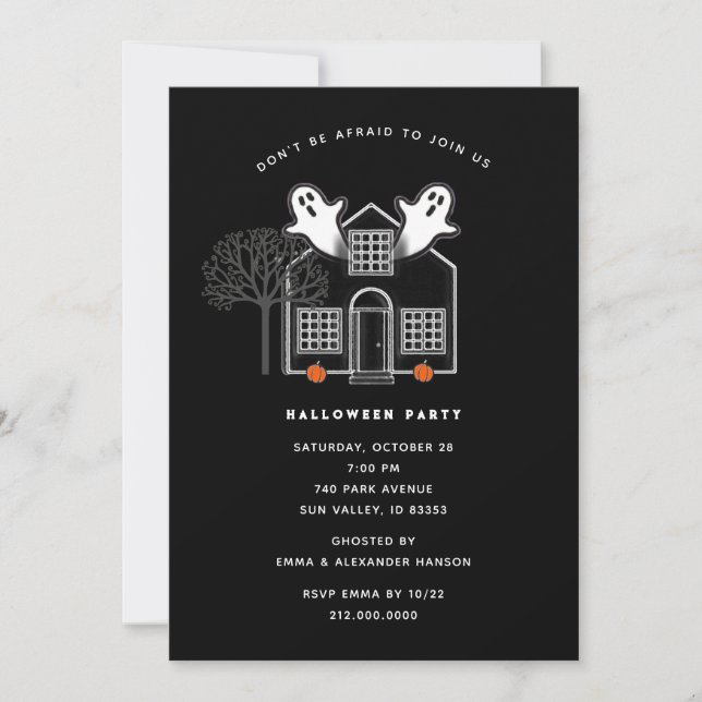 Halloween Party Invitations (Front)