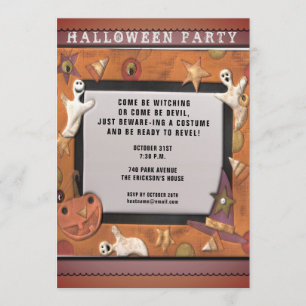 Halloween party invitations
