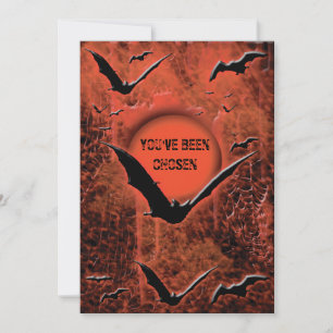 Halloween party invitations - customise template