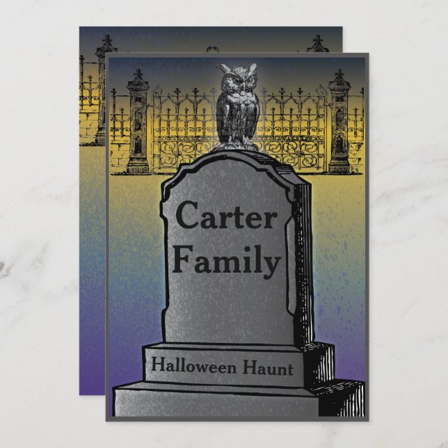 Halloween Party Invite (Front/Back)