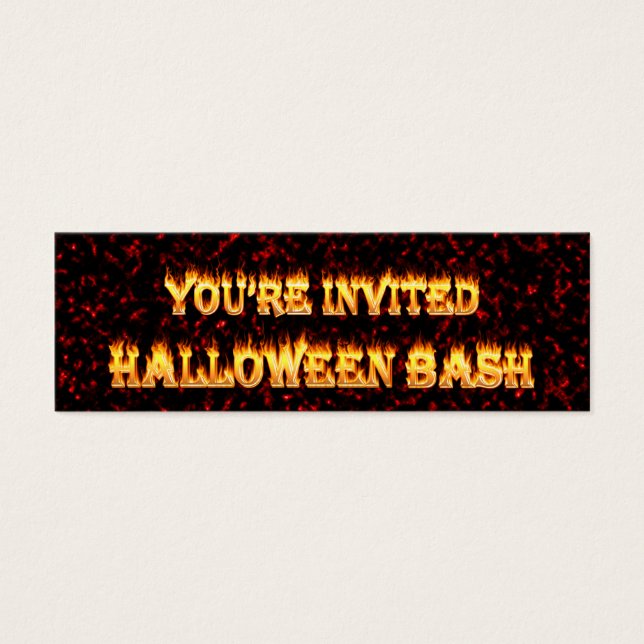 halloween party invites. (Front)