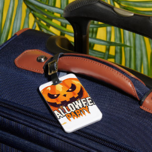 Halloween Party – Jack-o’-Lantern Design Luggage Tag