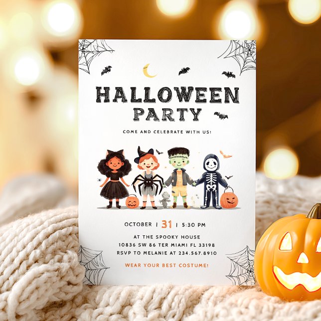 Halloween Party Kids Spooky Invitation (Creator Uploaded)