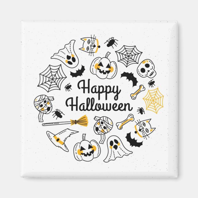 Halloween party Magnets (Front)