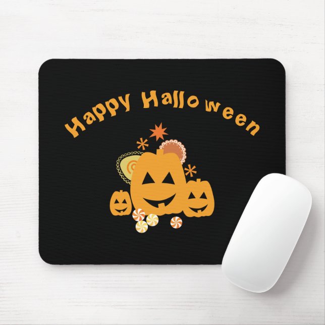 Halloween Party Mouse Pad (With Mouse)