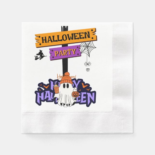 Halloween Party Napkin (Front)
