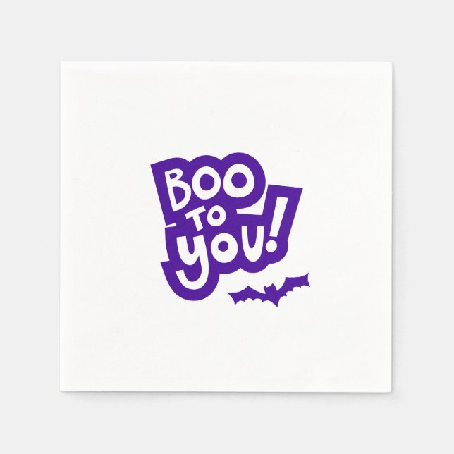Halloween Party Napkins - Boo to You! (Front)
