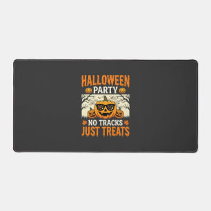 Halloween Party No Tracks Just Treats Pumpkin Desk Mat