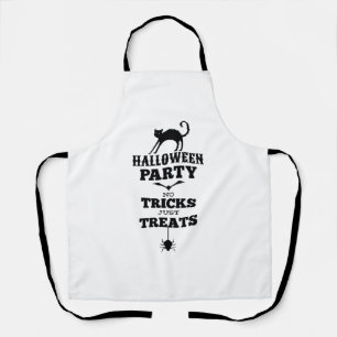 Halloween party no treats just tricks funny shirt apron