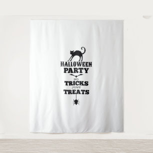 Halloween party no treats just tricks funny shirt tapestry