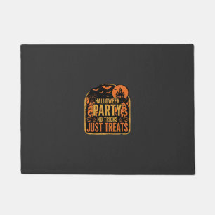 Halloween Party No Tricks Just Treats Design_1 Doormat