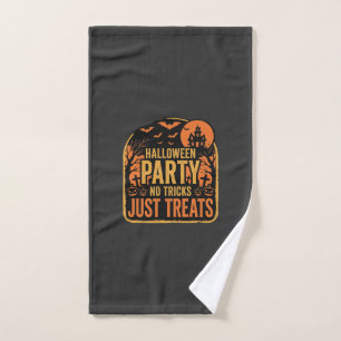 Halloween Party No Tricks Just Treats Design_1 Hand Towel