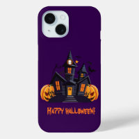 Halloween party orange pumpkin castle purple