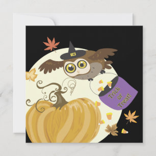 Halloween Party Owl Invitations