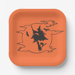 Halloween Party Paper Plate