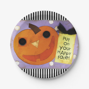 Halloween party paper plate