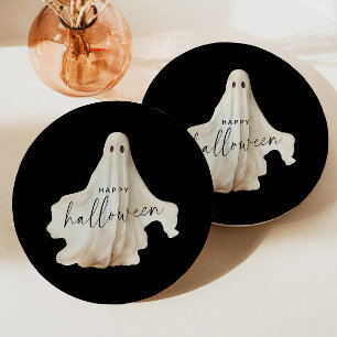 Halloween Party Paper Plate Ghost Adult Spooky