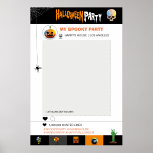Halloween Party Photo Frame template Poster