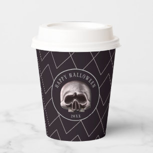 Halloween Party Poison Metal Skull Paper Cups