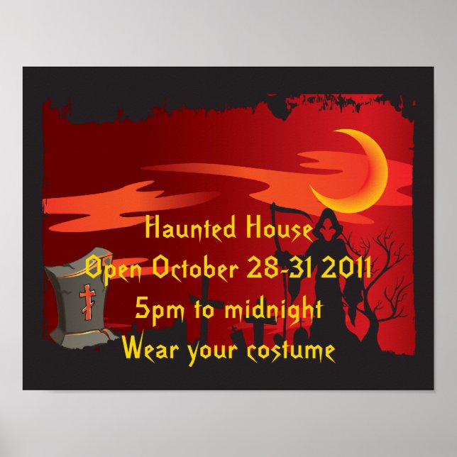 Halloween Party Poster (Front)