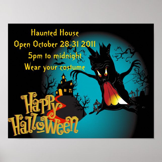 Halloween Party Poster (Front)