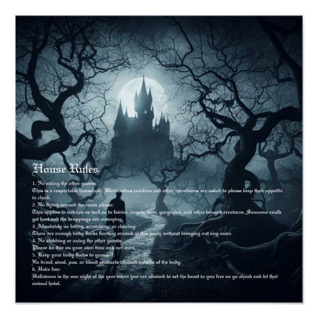 Halloween Party Poster (Front)