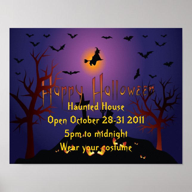 Halloween Party Poster (Front)
