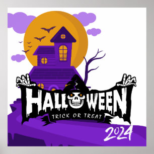 Halloween Party Posters 2024