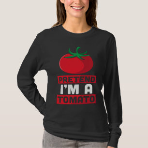 Halloween  Party Pretend Tomato Graphic Plus Size T-Shirt