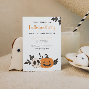 Halloween Party Pumpkin Invitation