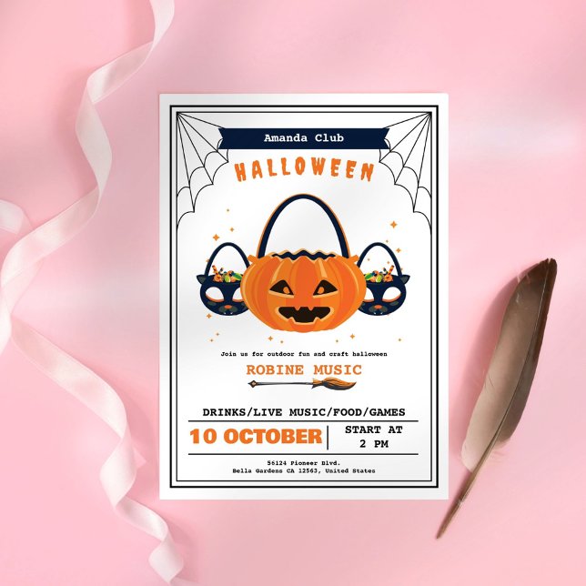 Halloween Party Pumpkin Invitation (Creator Uploaded)